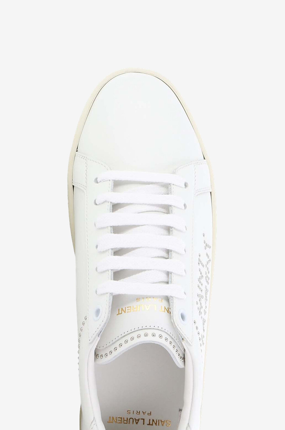 SL/08 studded smooth leather low-top lace-up sneakers
