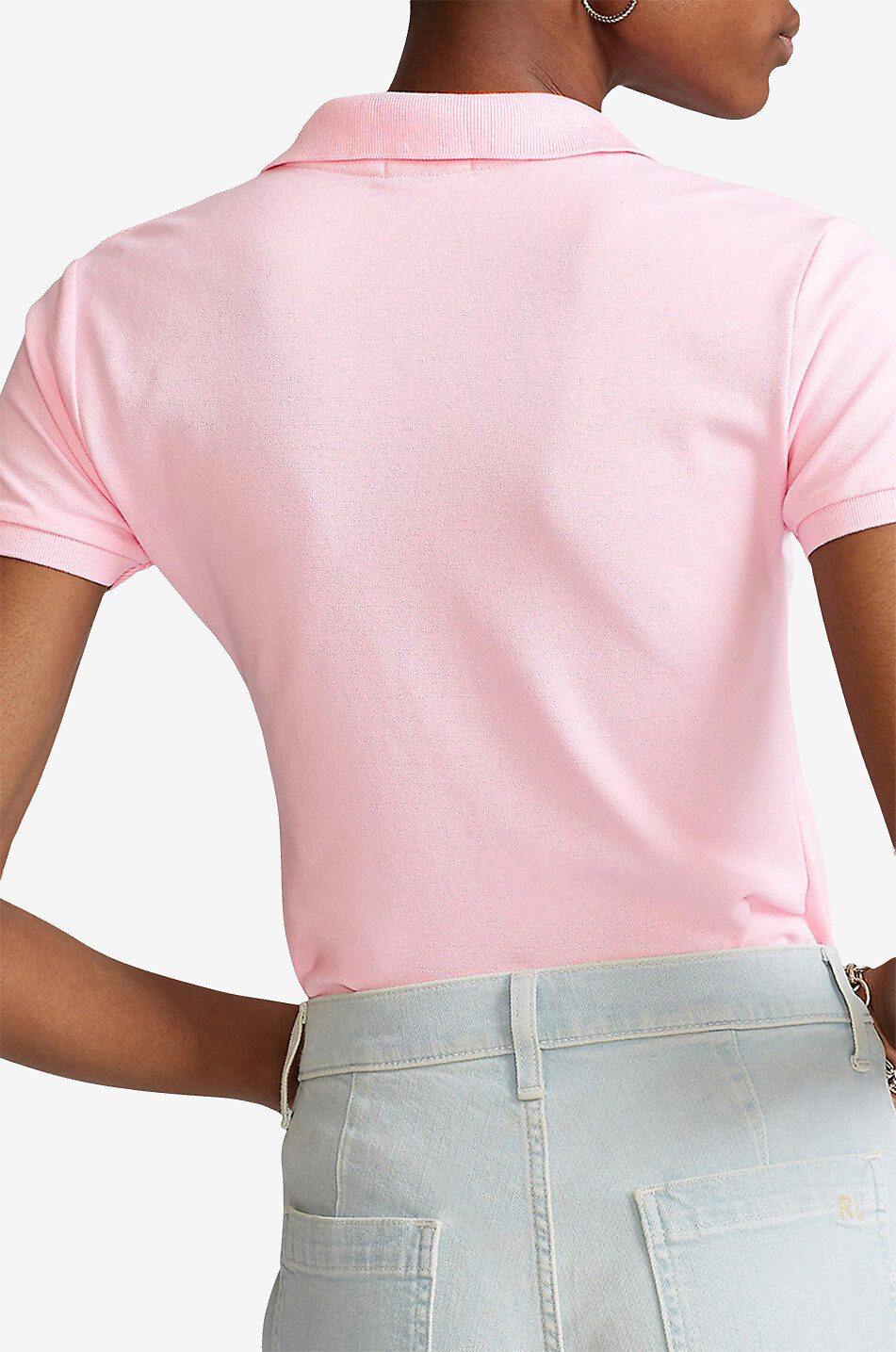 POLO RALPH LAUREN Polo cintré à manches courtes Pony Femme ROSE CLAIR 3