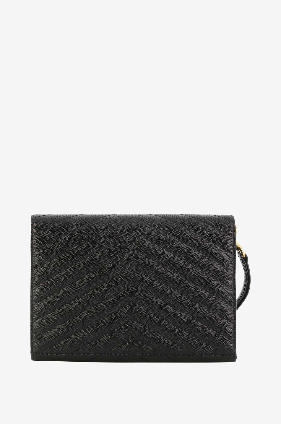 Ysl black quilted clutch hotsell