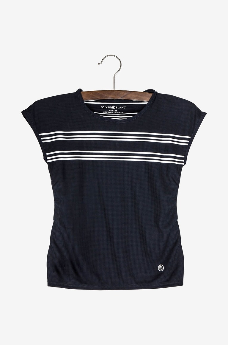 POIVRE BLANC Eco-Active Light children's sports T-shirt Unisex DARK BLUE 1