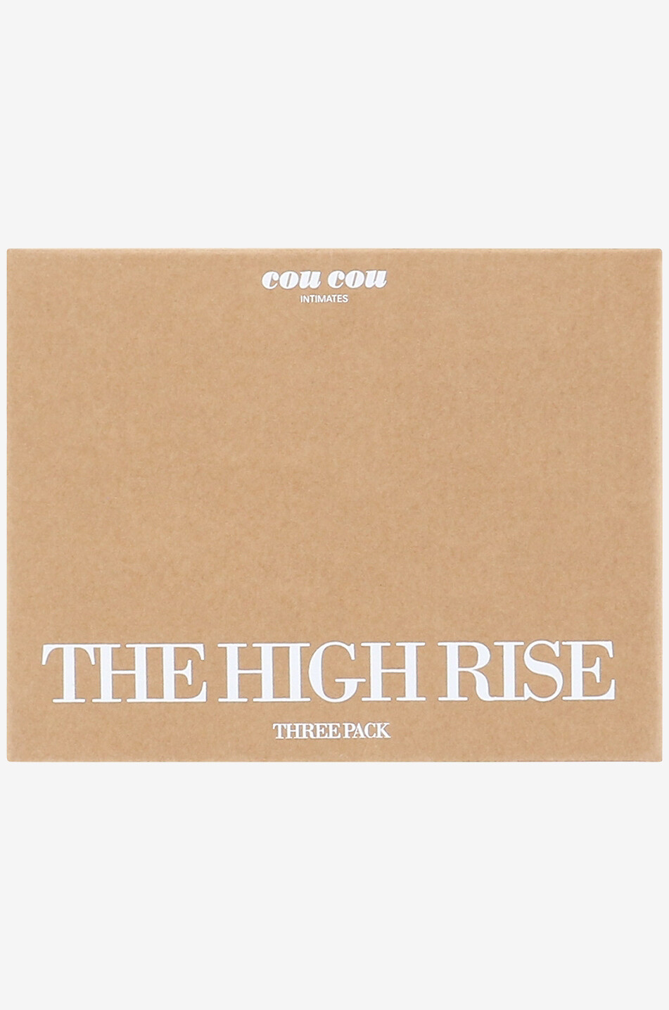 Pack 3 slips taille haute en coton bio The High Rise