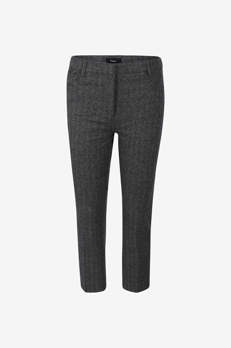 Pantalon raccourci en laine mélangée