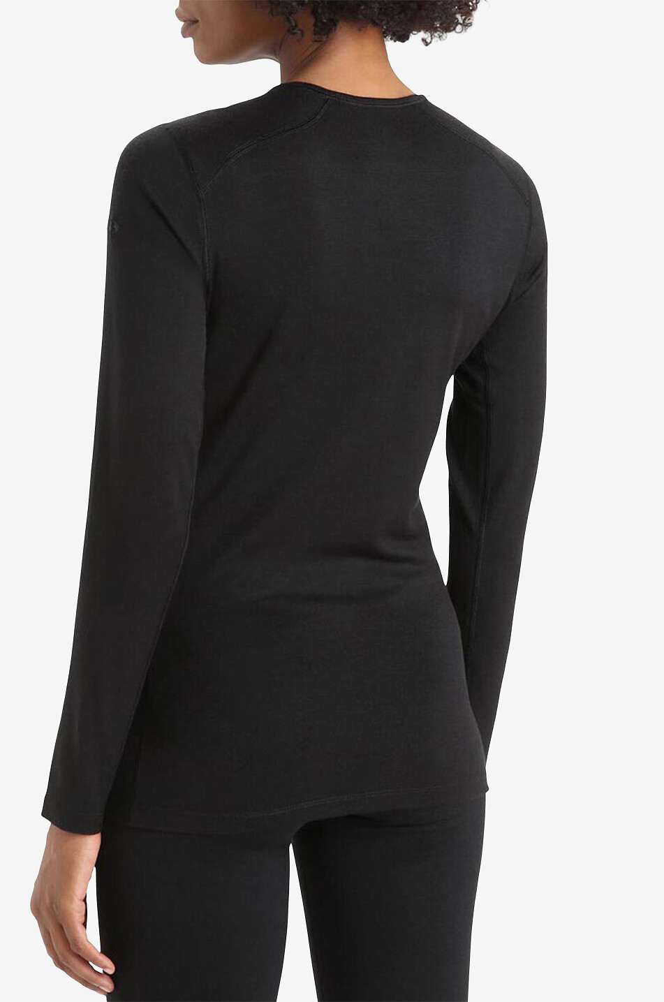 ICE BREAKER Sous-Pull 200 Oasis LS Crewe W Femme NOIR 3