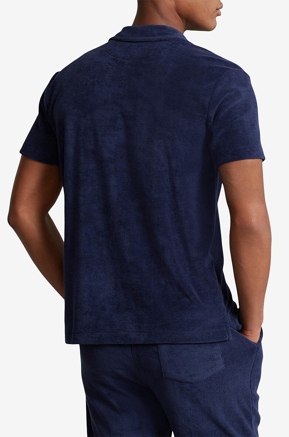 POLO RALPH LAUREN Chemise à manches courtes en éponge Pony Homme BLEU FONCE 3