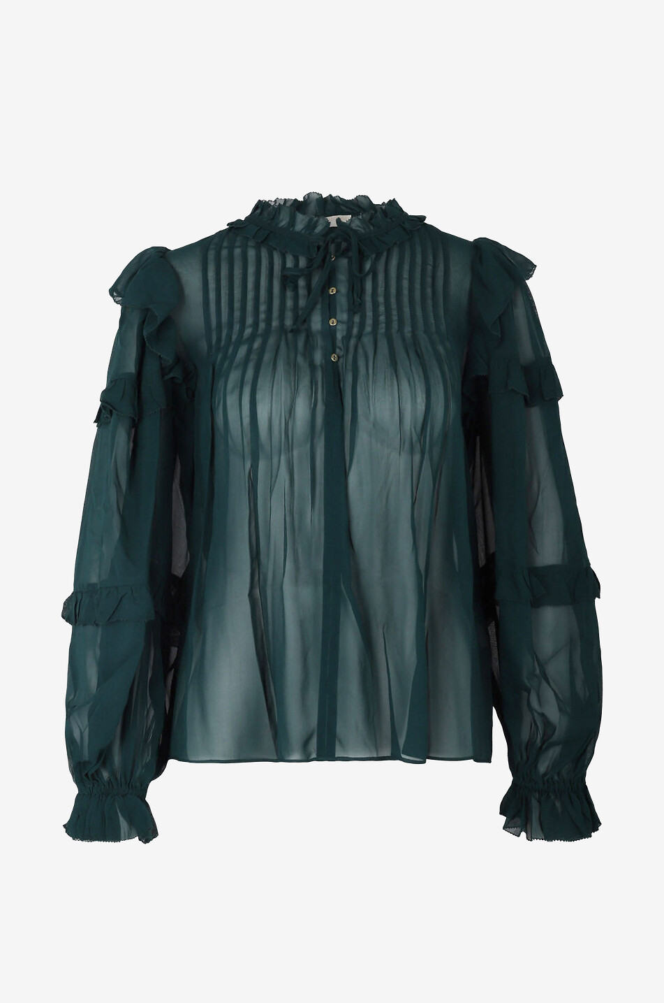 Langärmelige Bluse aus Seide Miray