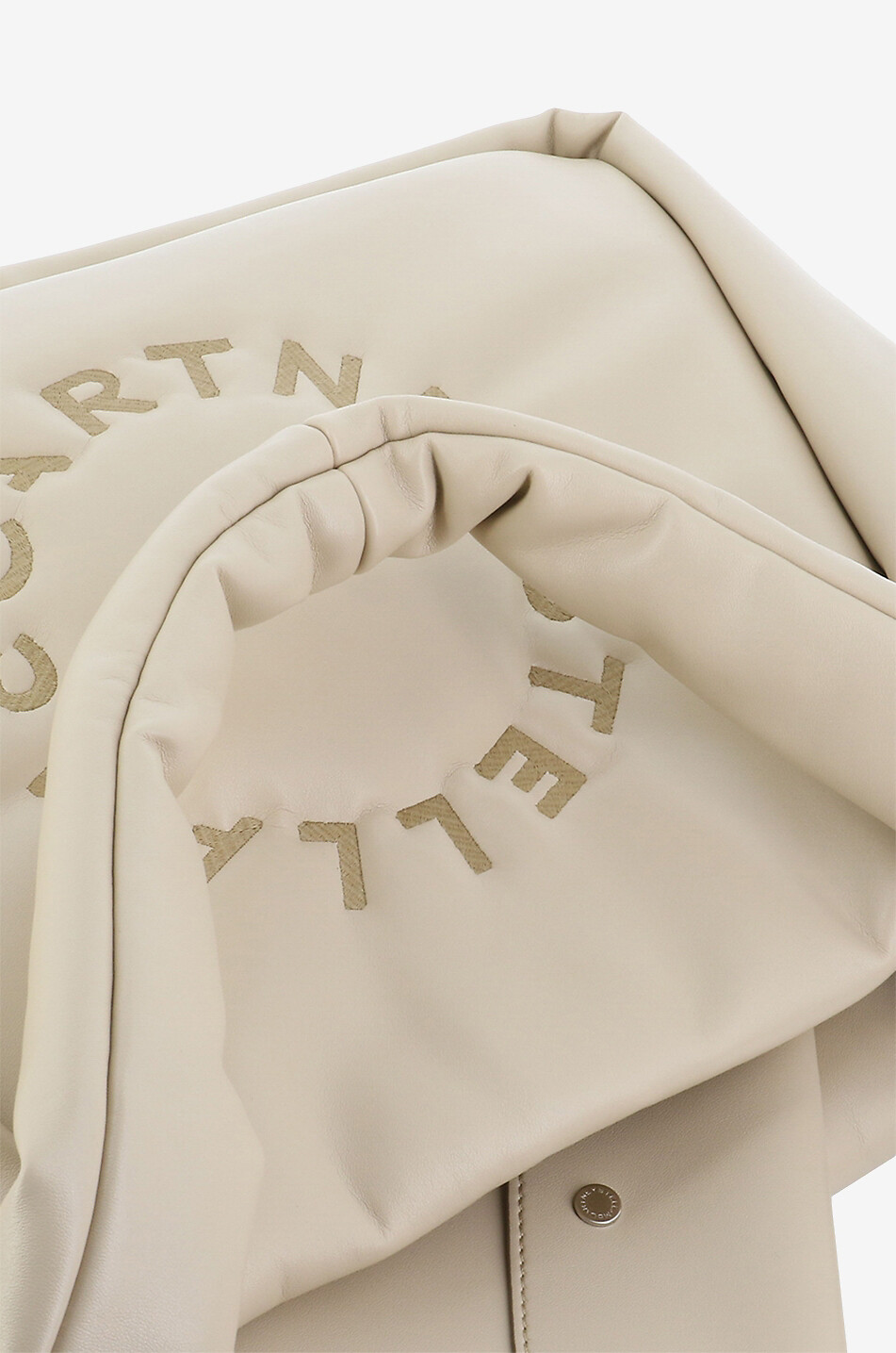 STELLA McCARTNEY Sac cabas en cuir nappa synthétique Stella Logo Puffy Femme BEIGE 6