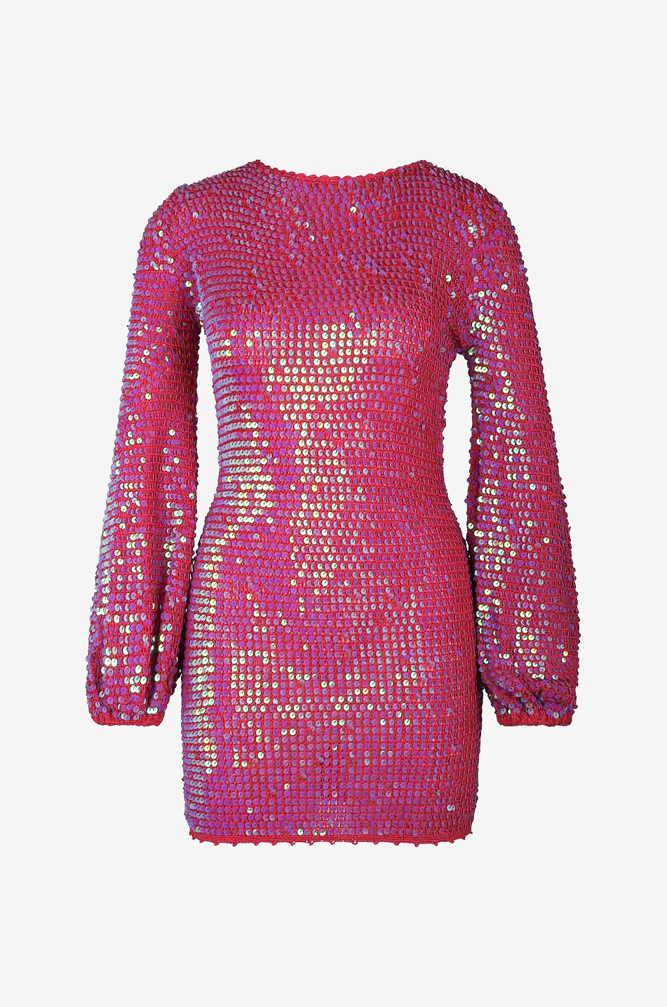 Häkel-Minikleid mit Pailletten Tara