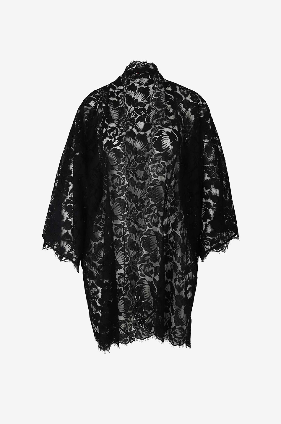 PALOMA CASILE Peignoir en dentelle Jane Femme NOIR 1