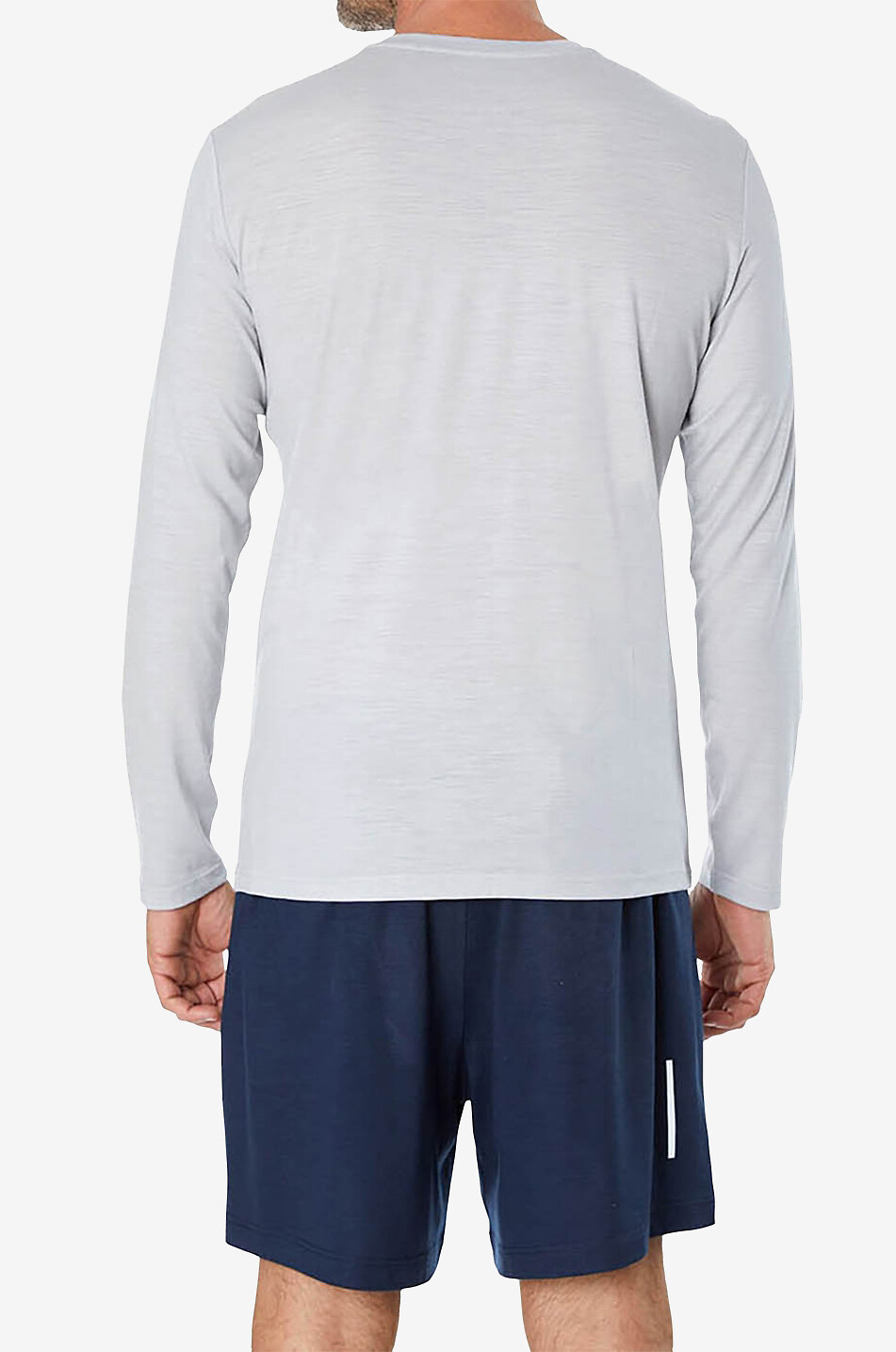 EMYUN Base layer-T-Shirt aus Merinowolle Bulle Herren GRAU 2