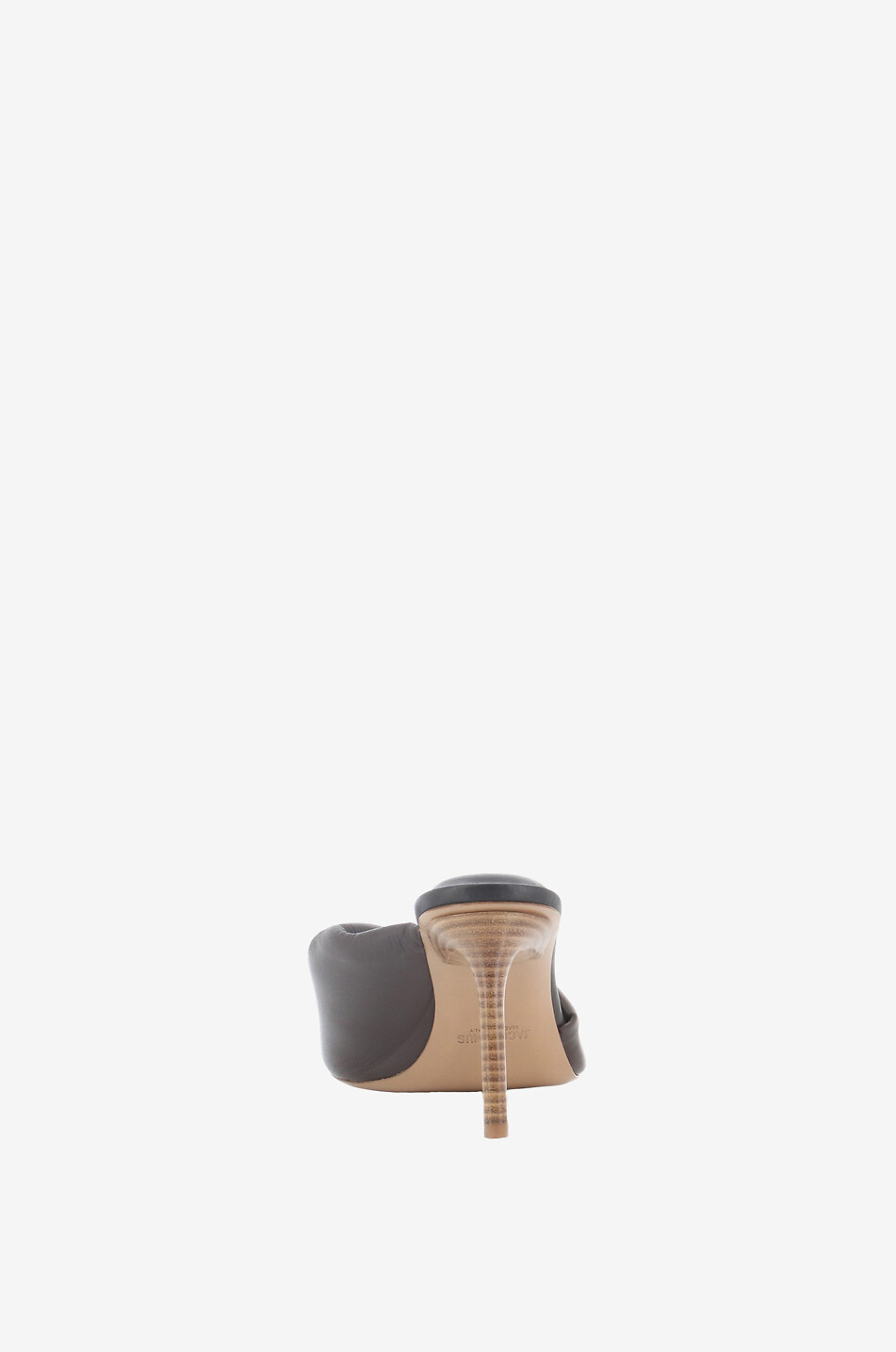 JACQUEMUS Nappaleder-Pantoletten mit Absatz Bagnu 80 Damen BRAUN 4