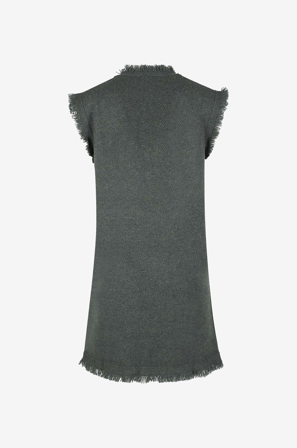 LISA YANG Lola cashmere short dress Women DARK KHAKI 2