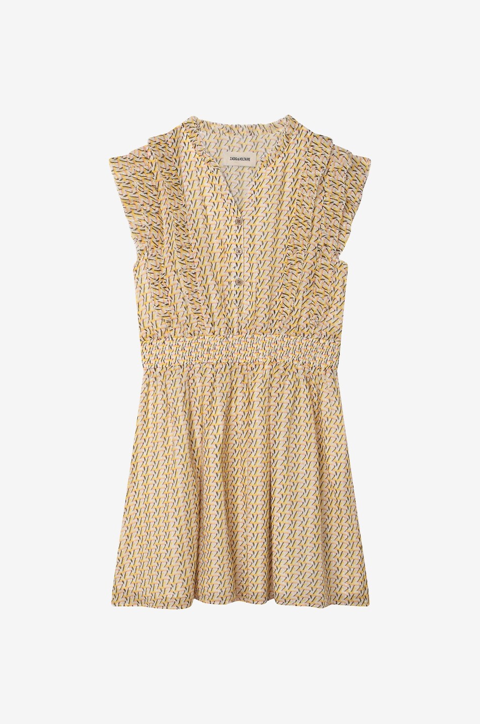 ZADIG & VOLTAIRE Robe fille sans manches monogrammée Fille DORE 1