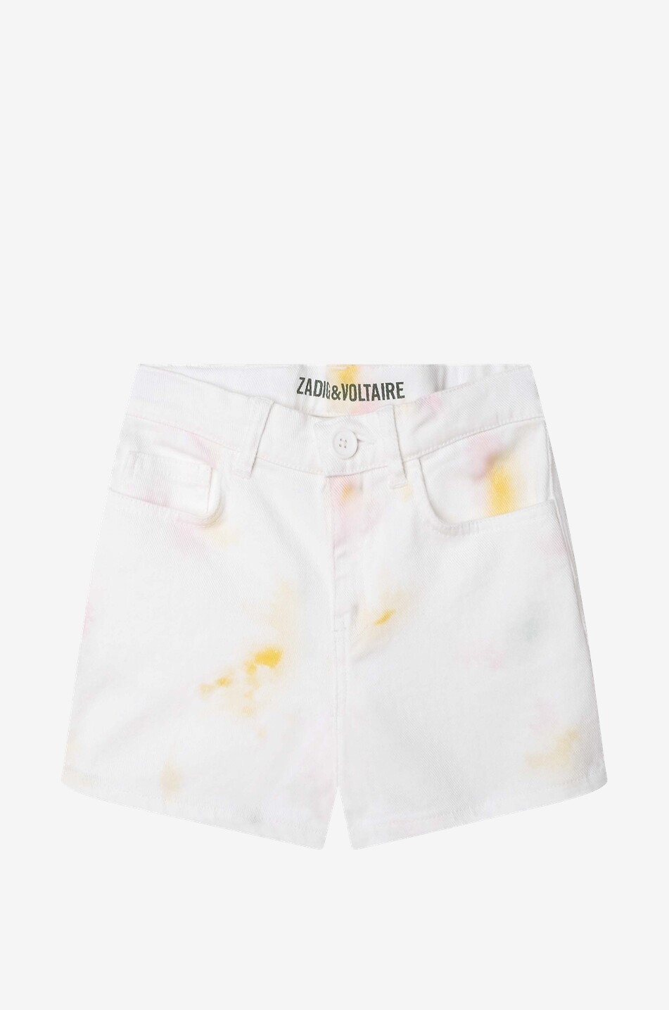 Tie-dye effect girl's denim shorts