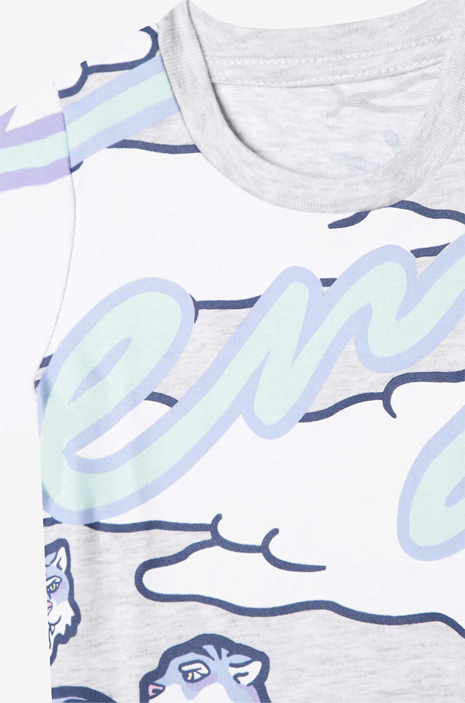 KENZO T-shirt pour bébé Tiger Mountain Bébé GRIS CLAIR 3