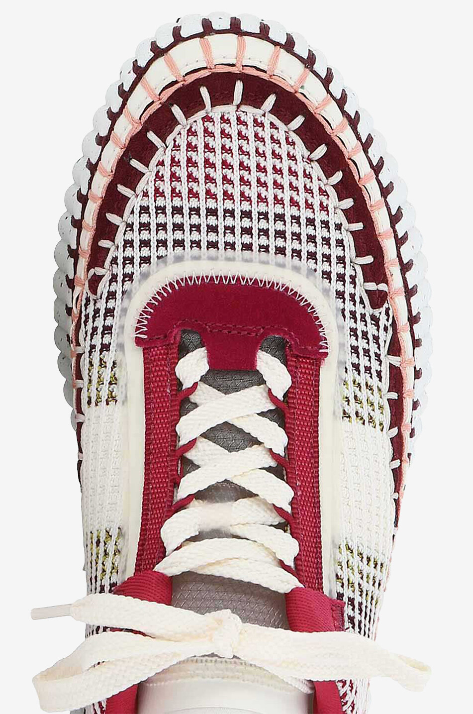 CHLOE Umweltfreundliche niedrige Sneakers aus Mesh Nama Damen ROT 5