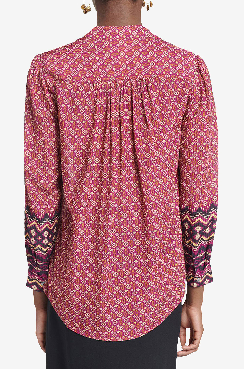 VANESSA BRUNO Chemise à manches longues en viscose et coton Thomas Femme MULTICOLORE 4