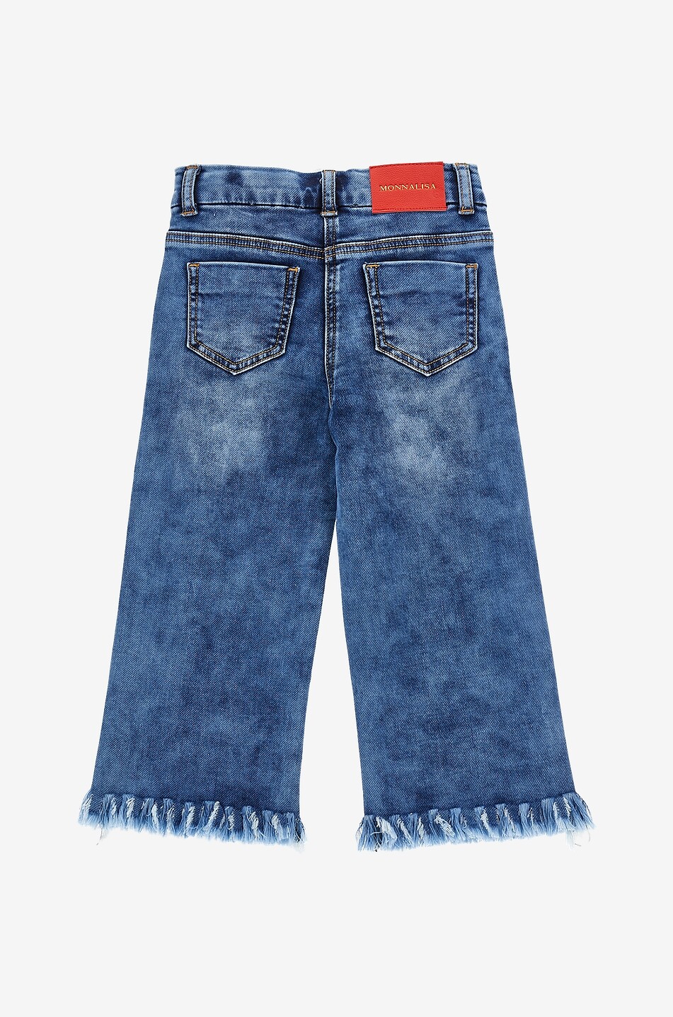 MONNALISA Mädchen-Jeans mit Kirschstickereien Baby BLAU 2