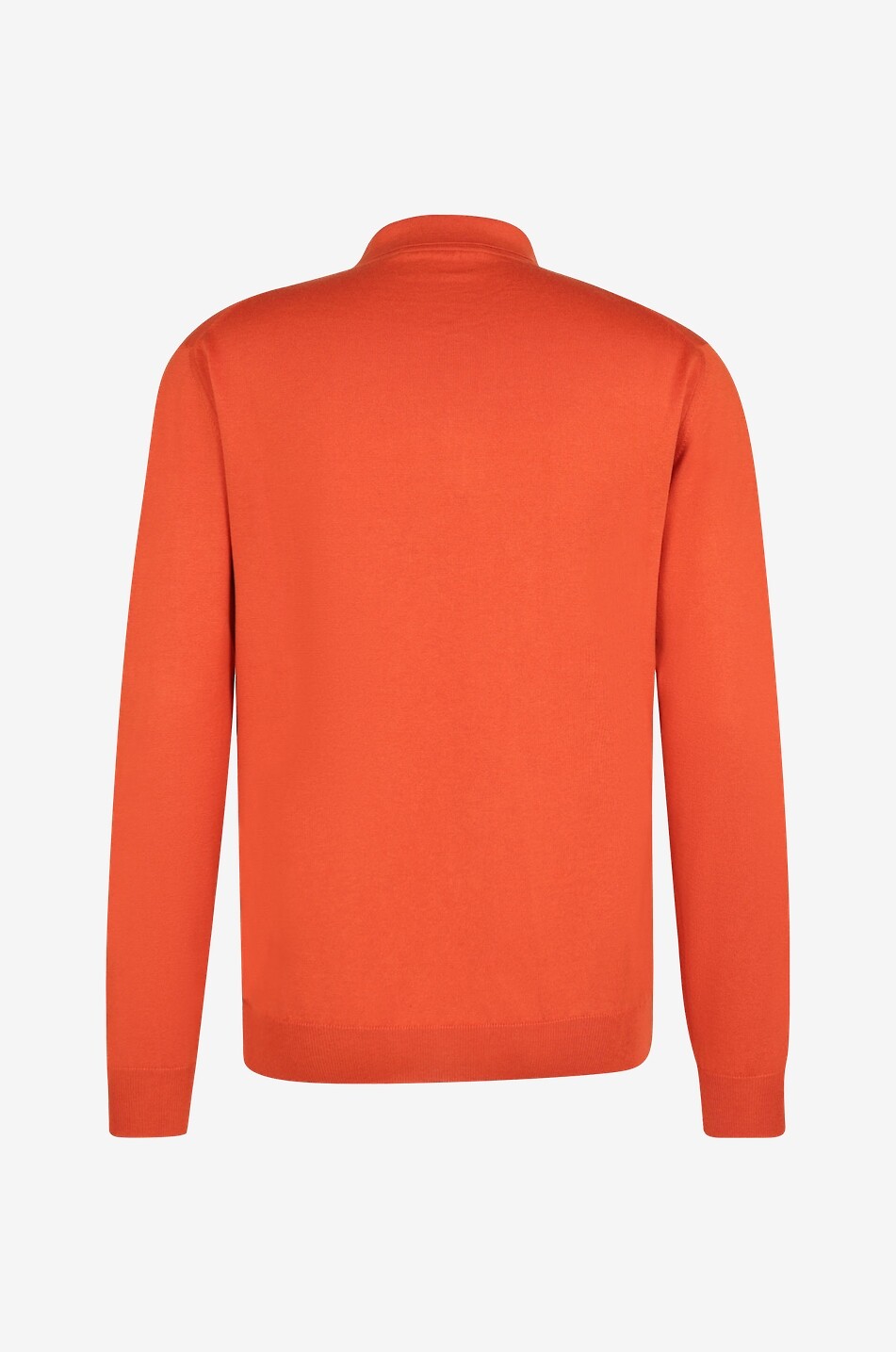MAURIZIO BALDASSARI Polo à manches longues en maille de soie et coton Homme ORANGE MOYEN 2