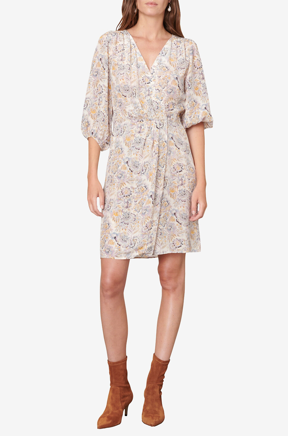 VANESSA BRUNO Alisée viscose short dress Women MULTI COLOURED 3