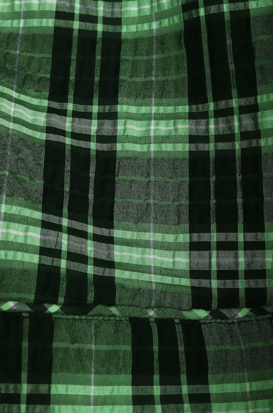 Short en seersucker à carreaux