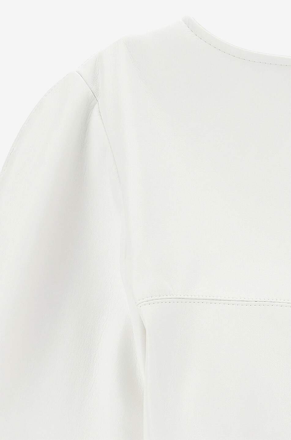 Verkürzte Mädchenjacke aus Kunstleder