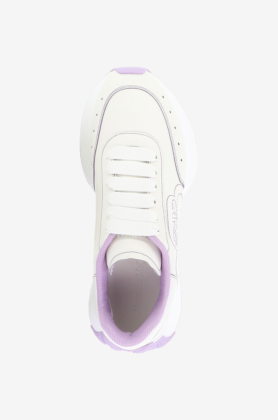 Baskets basses en cuir nappa brodé Sprint Runner