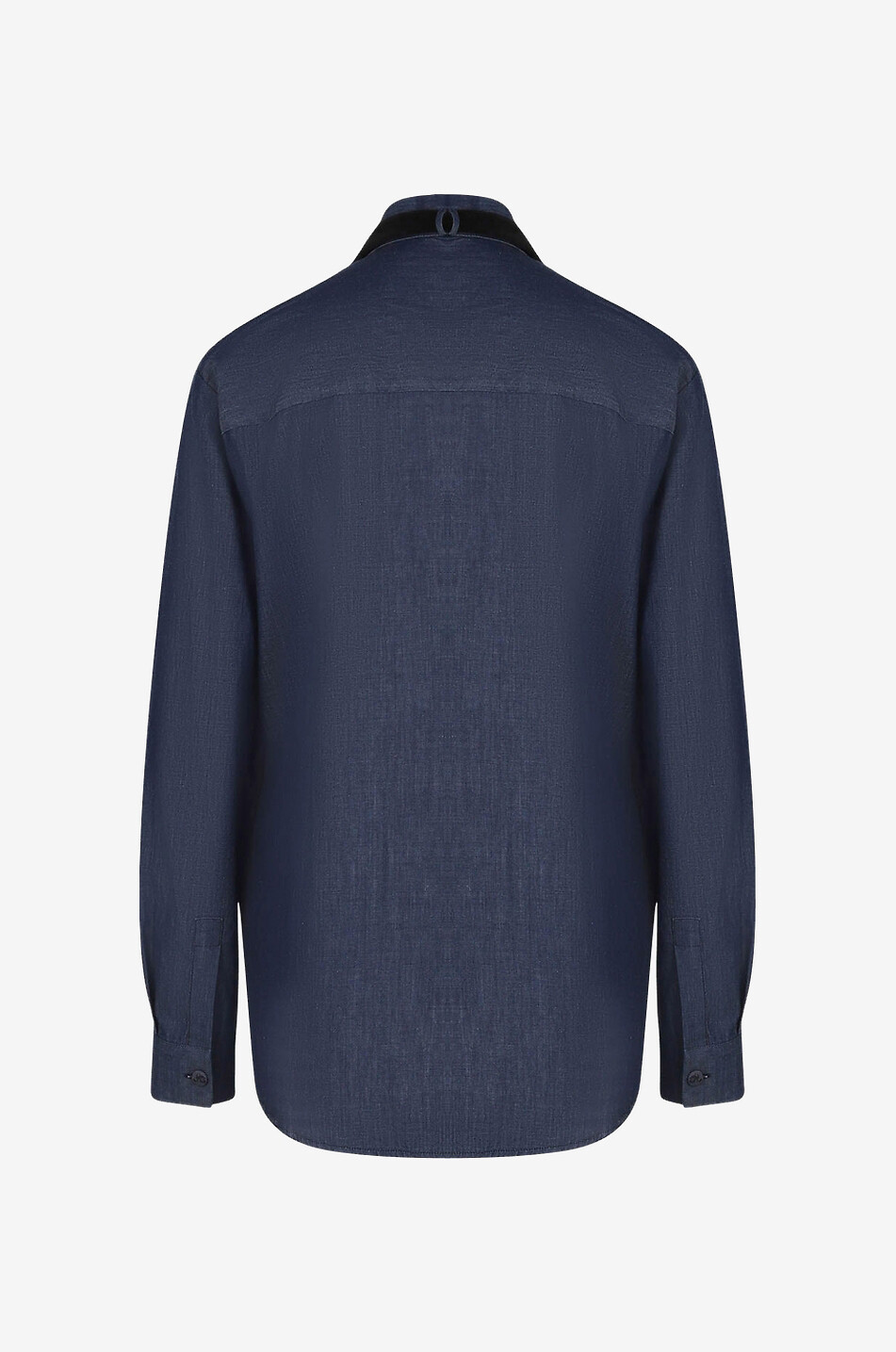 JACOB COHEN Chambray-Hemd im Smoking-Stil mit Fliege Damen DUNKELBLAU 2