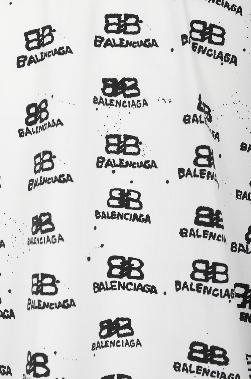 Hand Drawn BB Icon Swing poplin oversize shirt