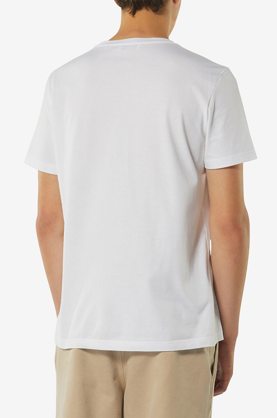DONDUP T-shirt à manches courtes en coton à monogramme Homme BLANC 5