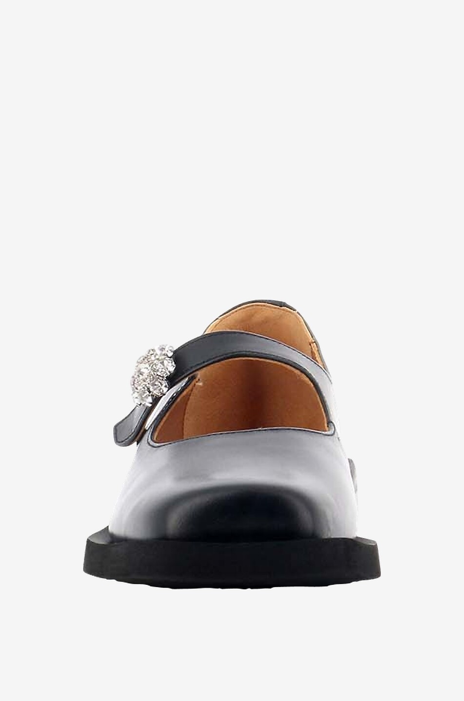 GANNI Mary Jane Ballerinas in smooth leather Women BLACK 2