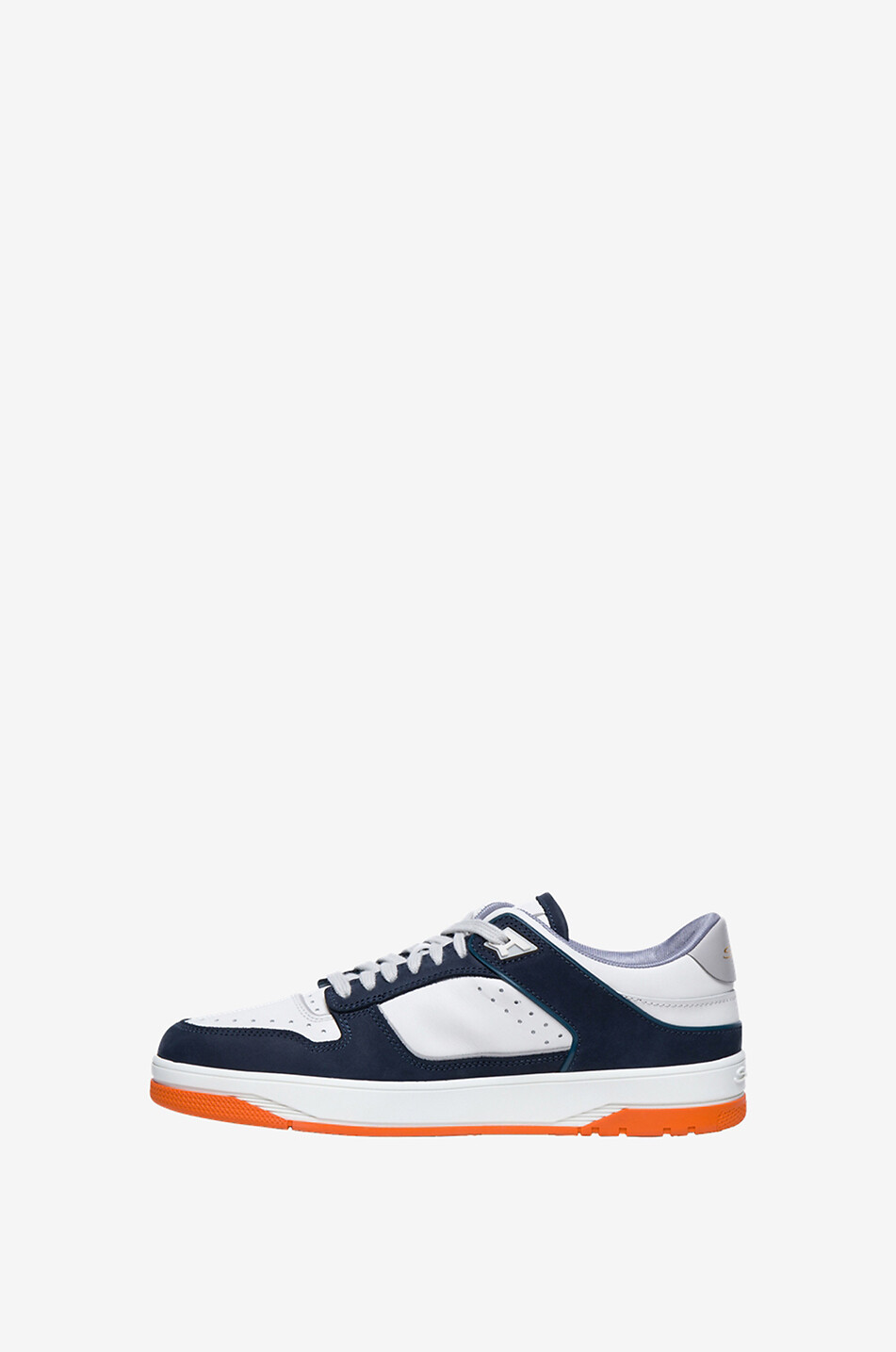 Tricolour low-top leather sneakers