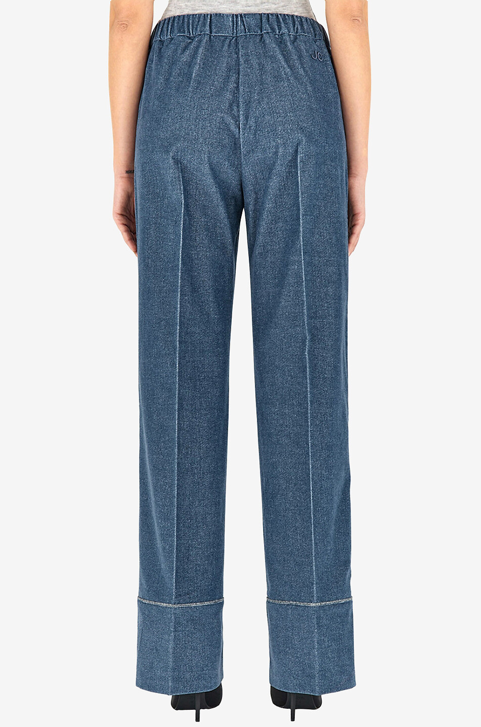Cotton wide leg trousers