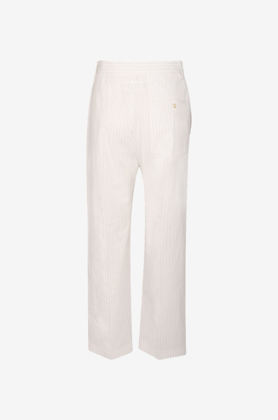 Pantalon droit en coton milleraie