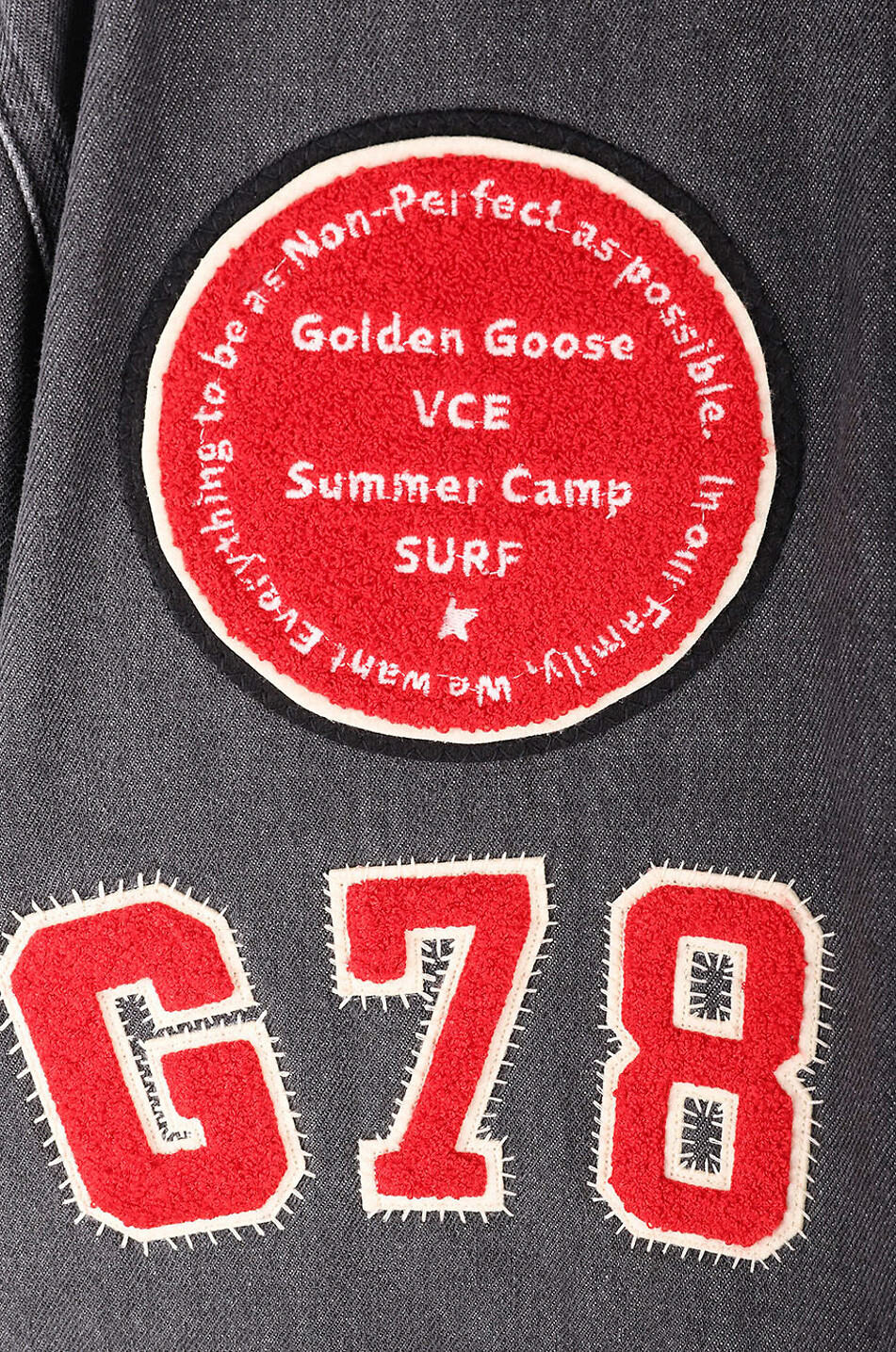 GOLDEN GOOSE Hemdjacke aus Denim Fourney Medium Washed Herren SCHWARZ 3