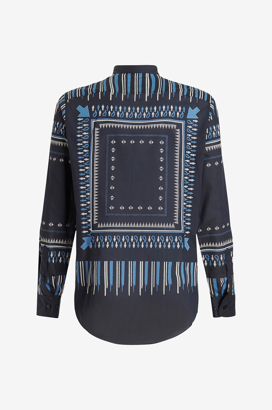 ETRO Hemd aus Baumwolle mit Print Bandana Herren DUNKELBLAU 2