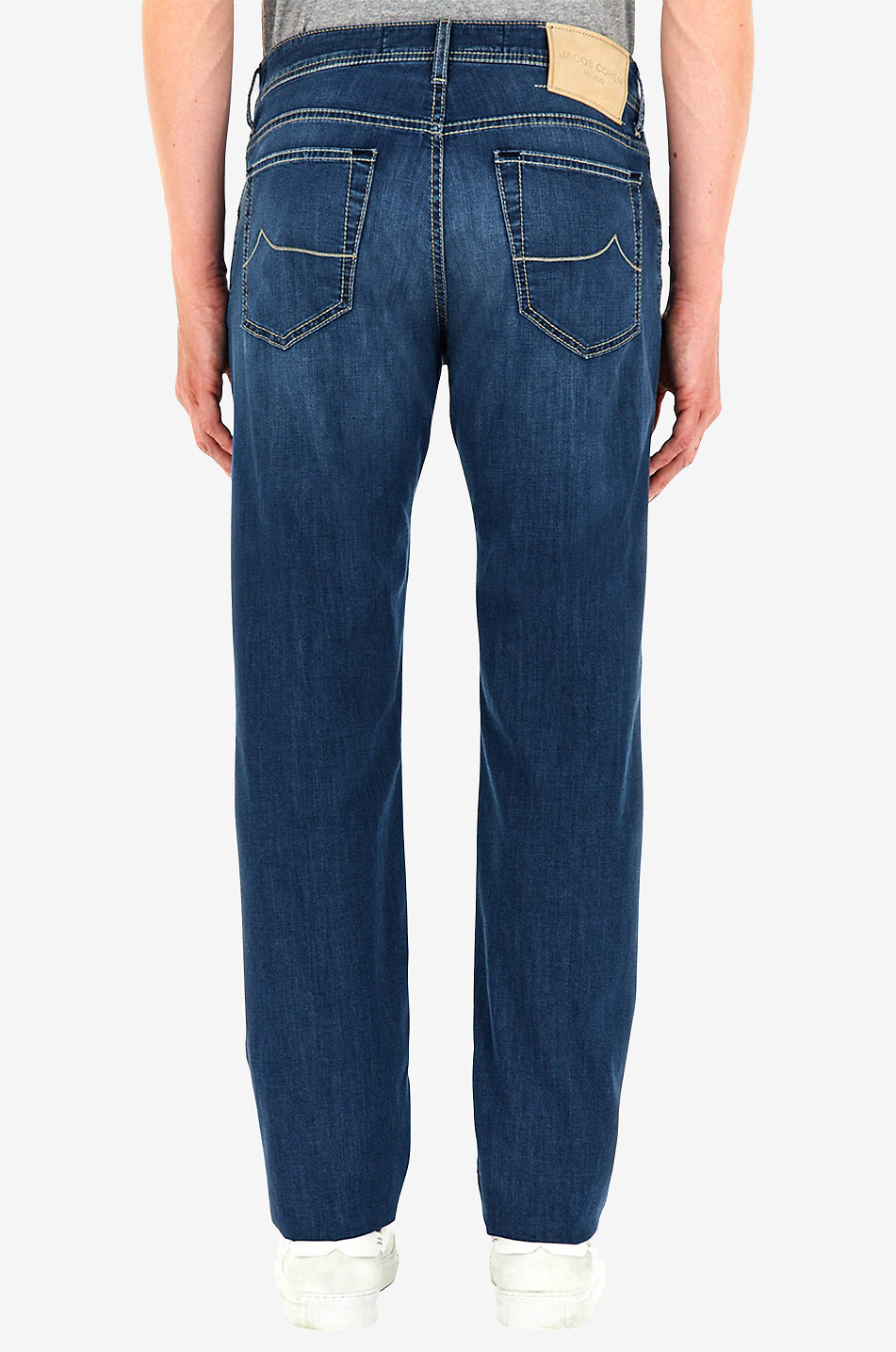 Nick cotton and viscose slim fit jeans