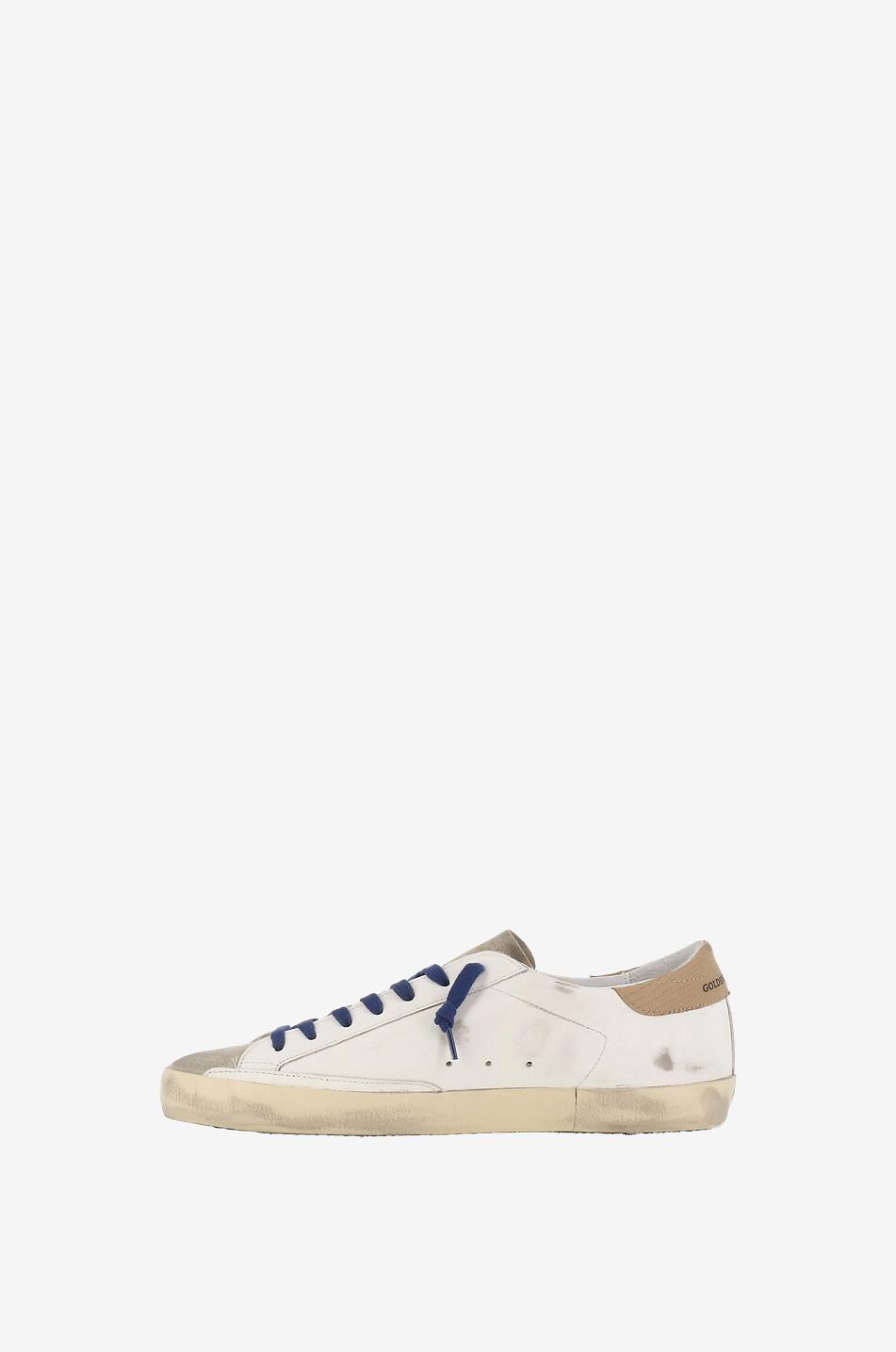 GOLDEN GOOSE Super-Star Classic leather and suede sneakers with lizard detail Men MULTI COLOURED 1 3