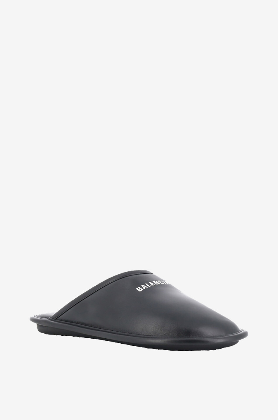 Home Flat smooth leather slippers