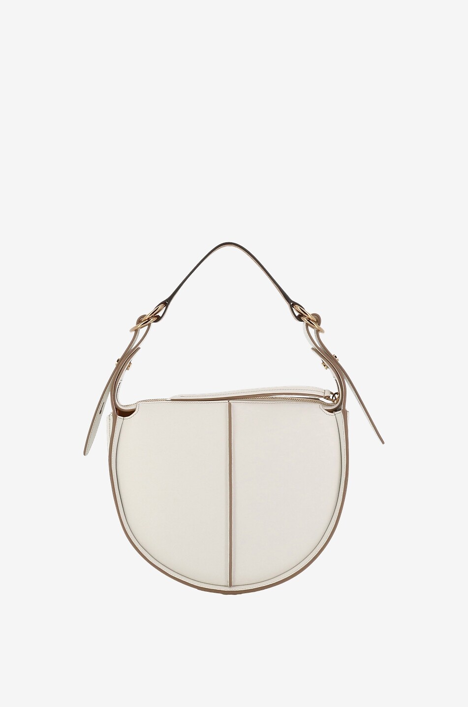 TOD'S T Timeless Small smooth leather hobo bag Women WHITE 3