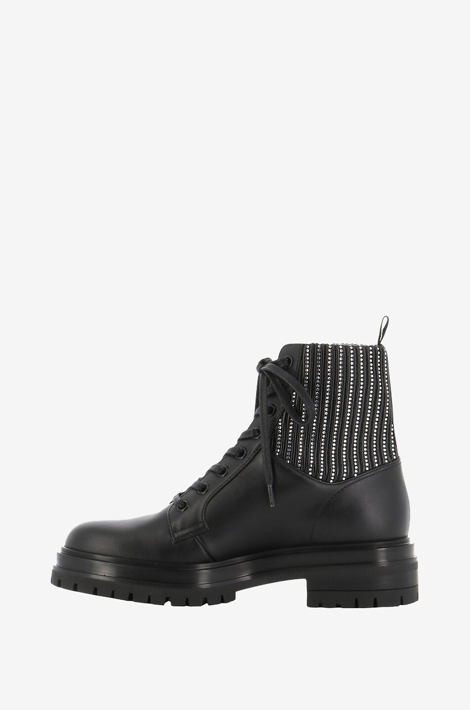Martis 40 smooth leather and crystal lace-up ankle boots