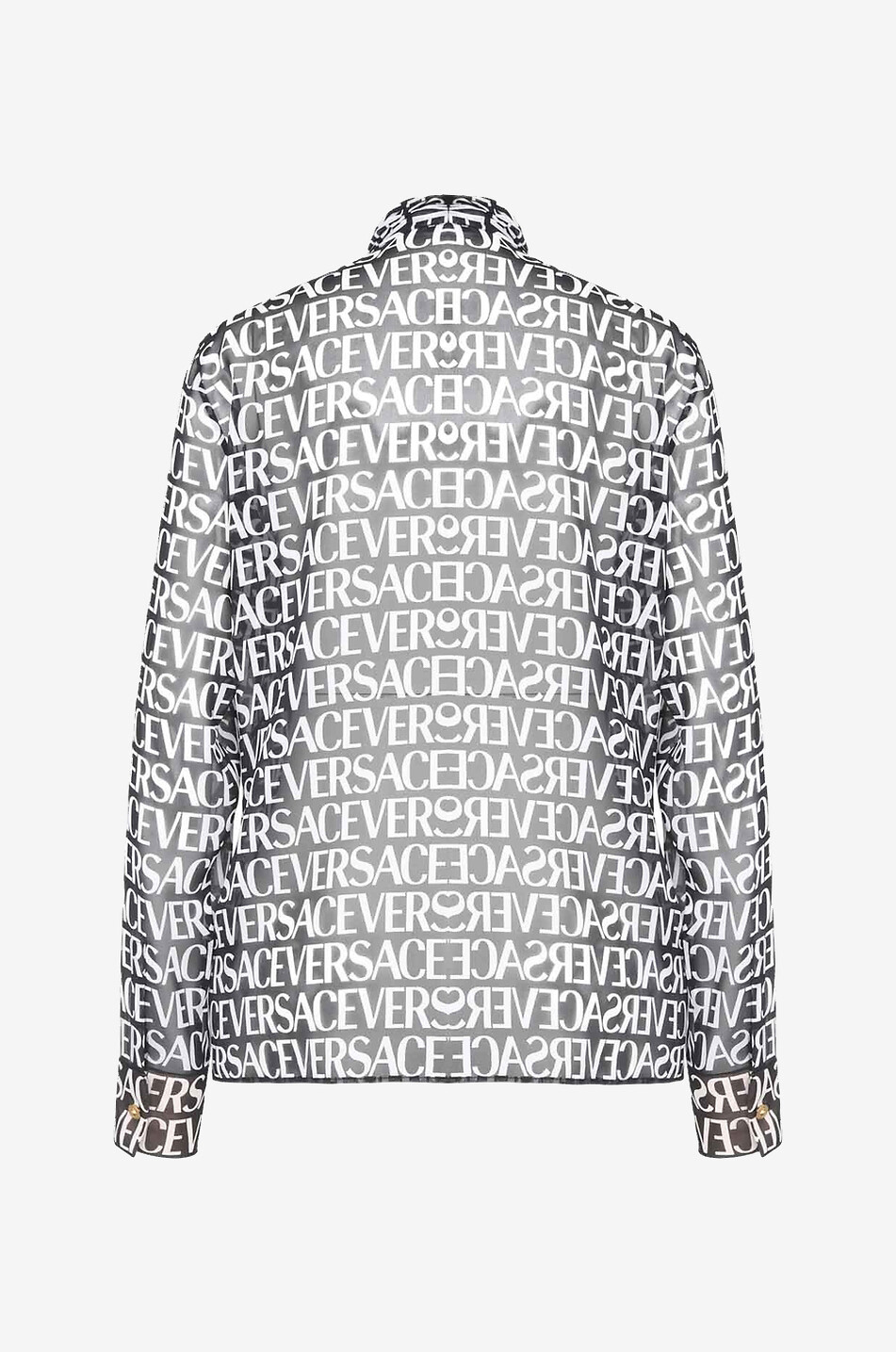 Seidenmusselin-Hemd mit Schluppe VERSACE Allover