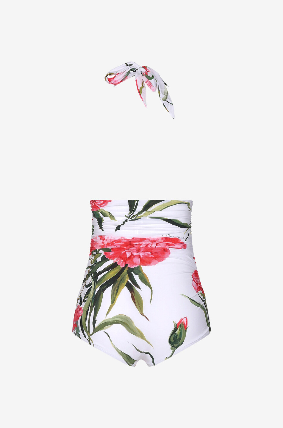 DOLCE & GABBANA Einteiliger Badeanzug mit Nelkenprint Damen BUNT 2