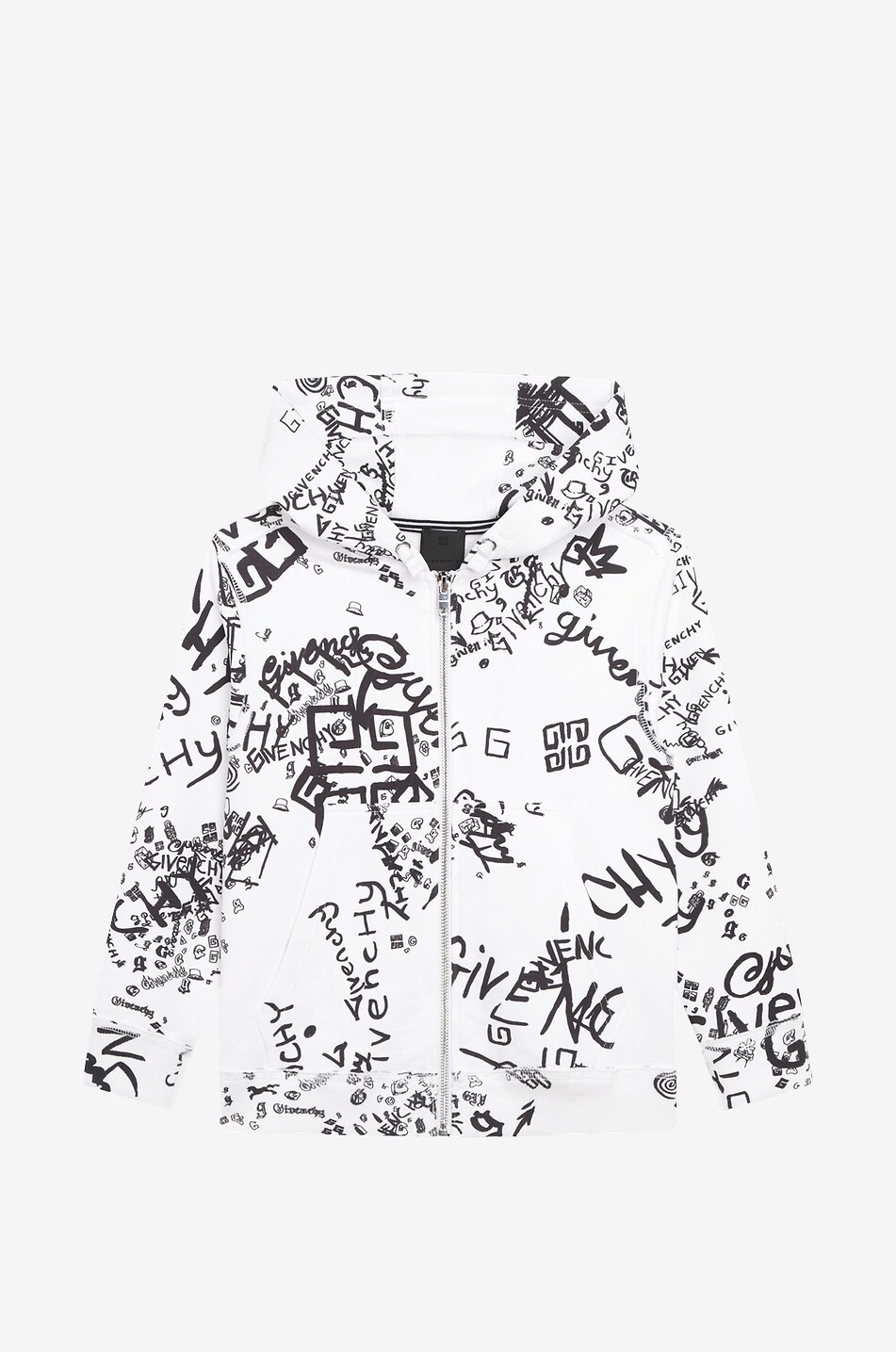 Graffiti Logos hooded boy's full-zip sweatshirt