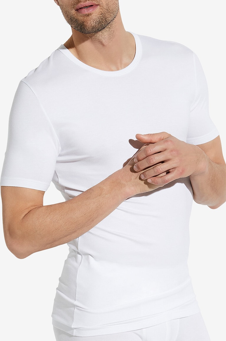 ZIMMERLI T-shirt en modal 700 Pureness Homme BLANC 3