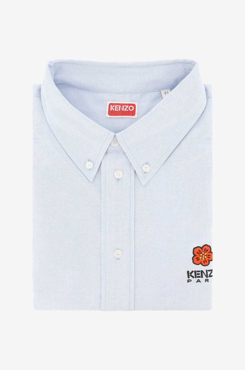 Boke Flower Crest cotton long-sleeved shirt