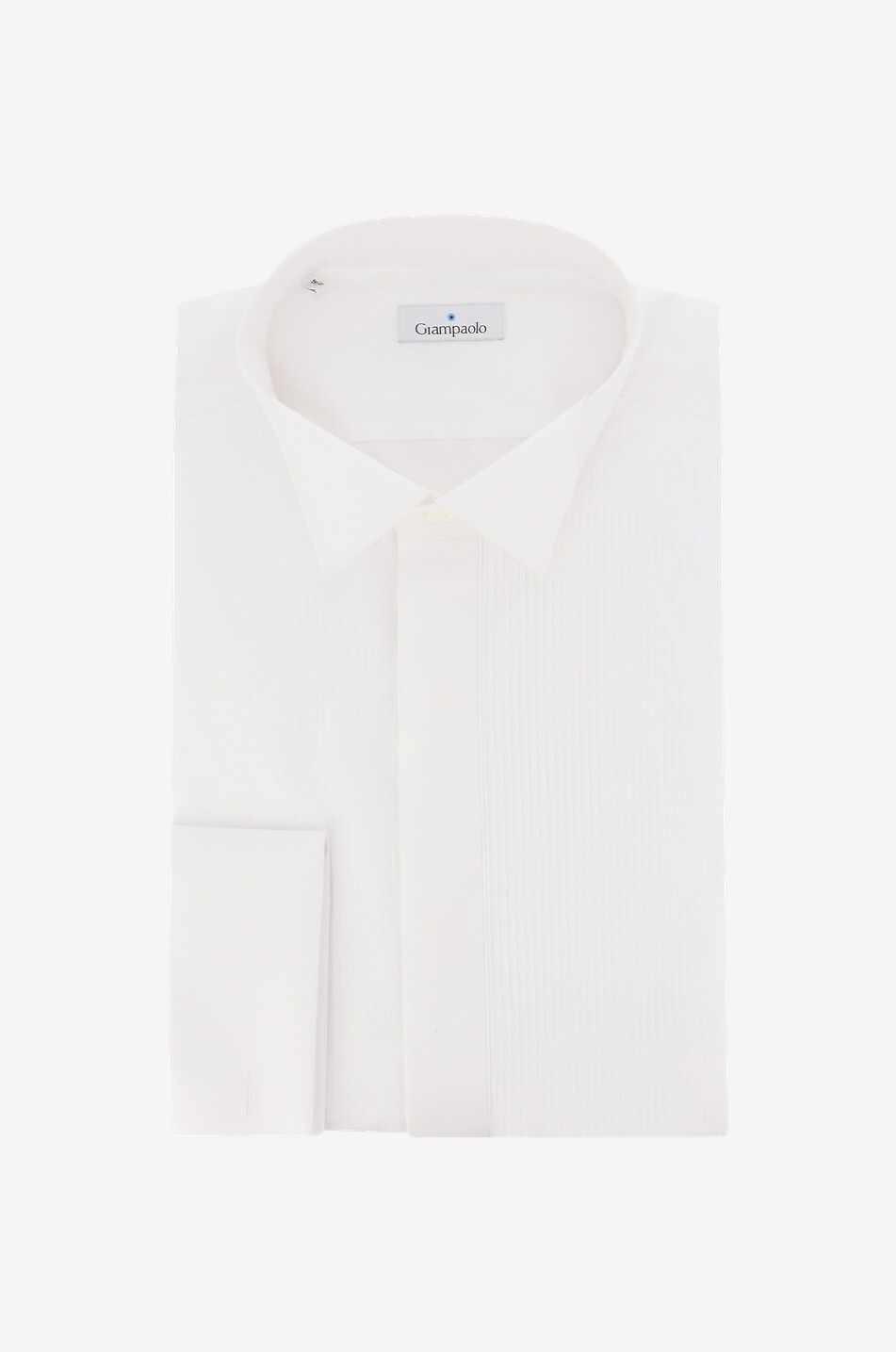 GIAMPAOLO Cotton long-sleeved shirt Men WHITE 1