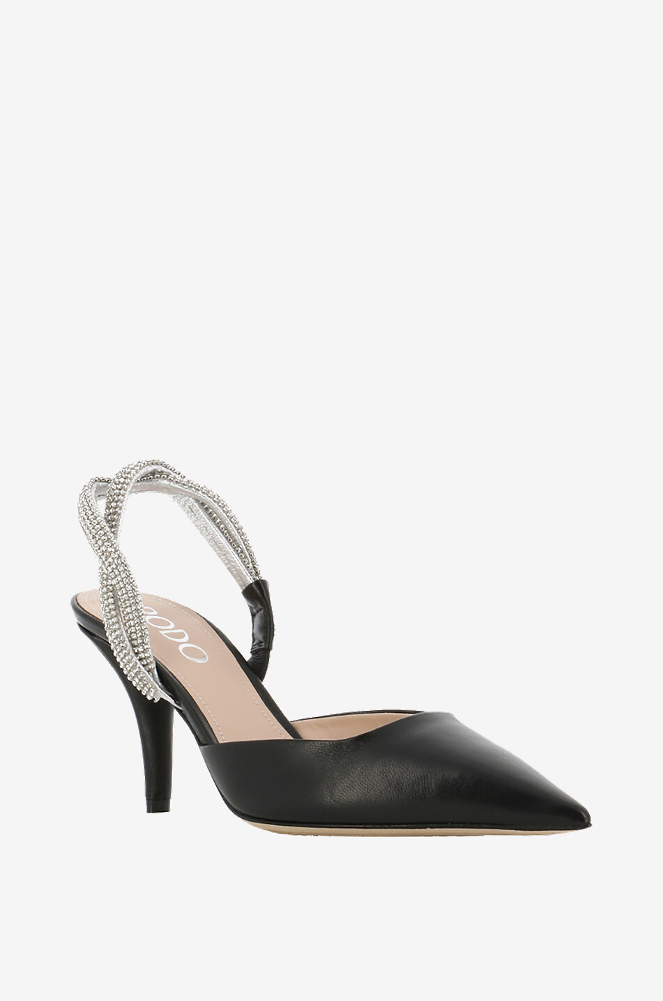 Slingback-Pumps aus Leder