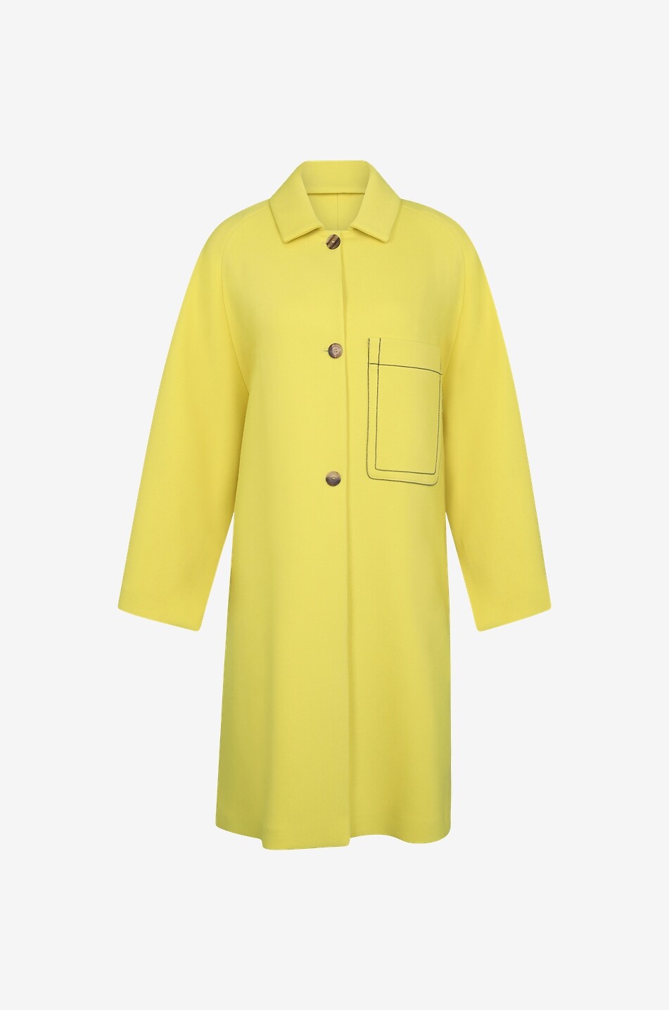 Manteau oversize en laine mélangée