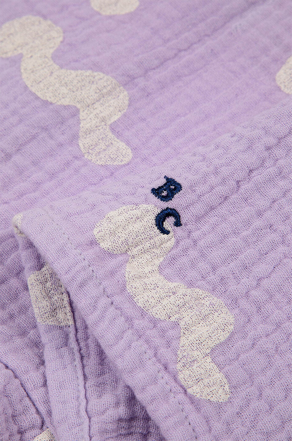 Baby-Kleid aus Baumwollgaze Waves