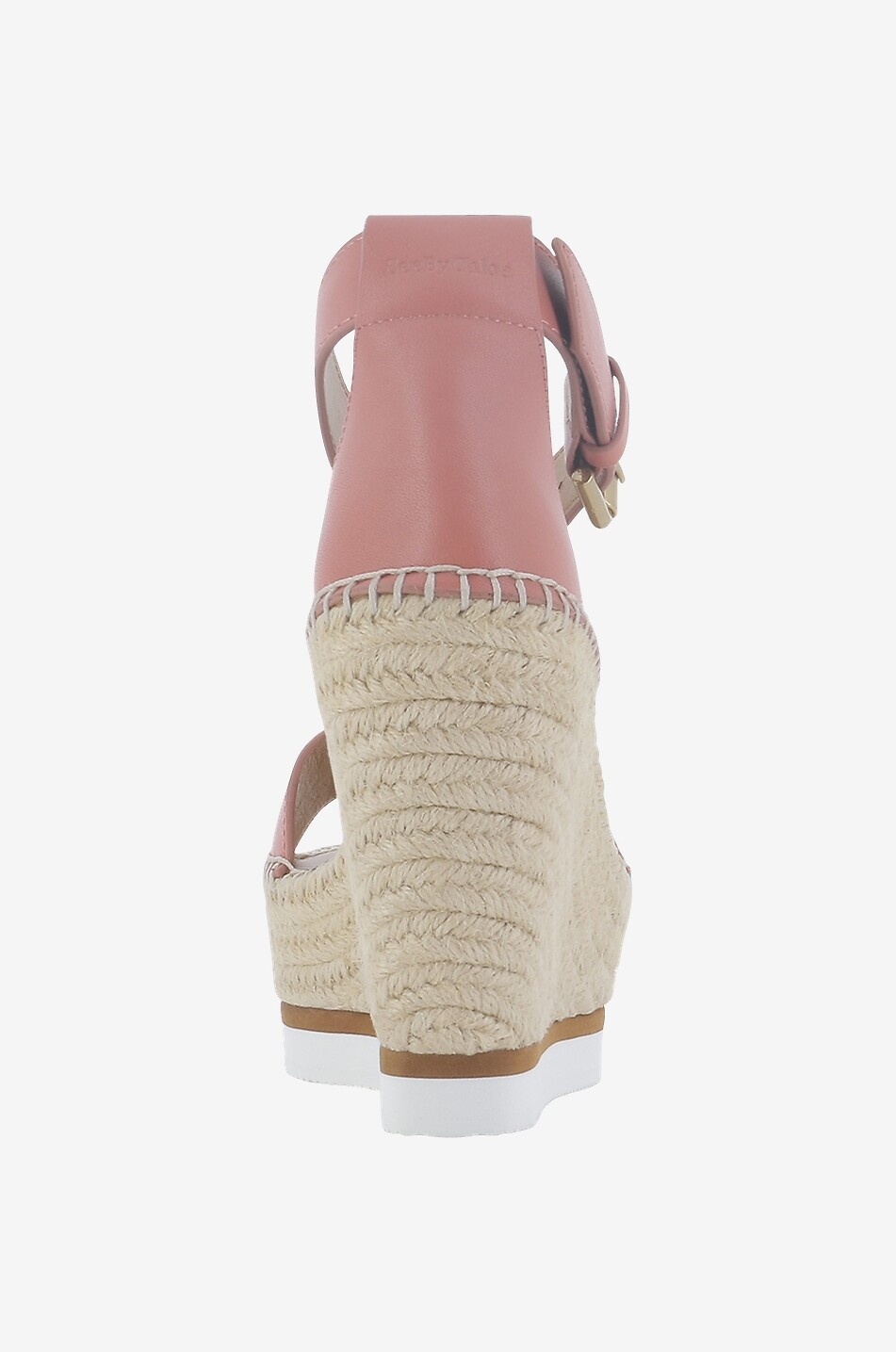 Sandales compensées en cuir lisse Glyn 70